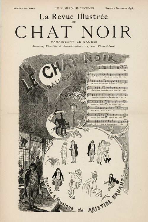 La Revue illustrée du Chat Noir. Couverture du numéro du 2 septembre 1893