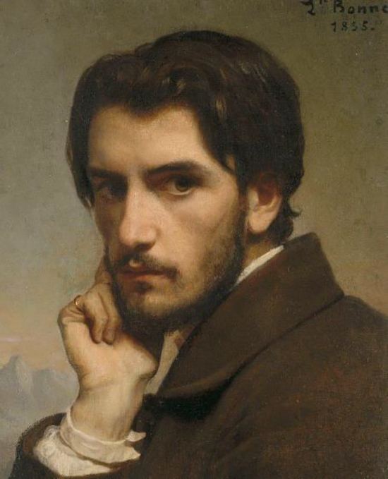 Léon Bonnat. Autoportrait réalisé en 1855