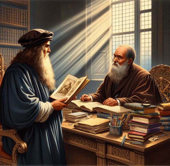 En avril 1518, Léonard de Vinci dépose son testament auprès d'un notaire d'Amboise