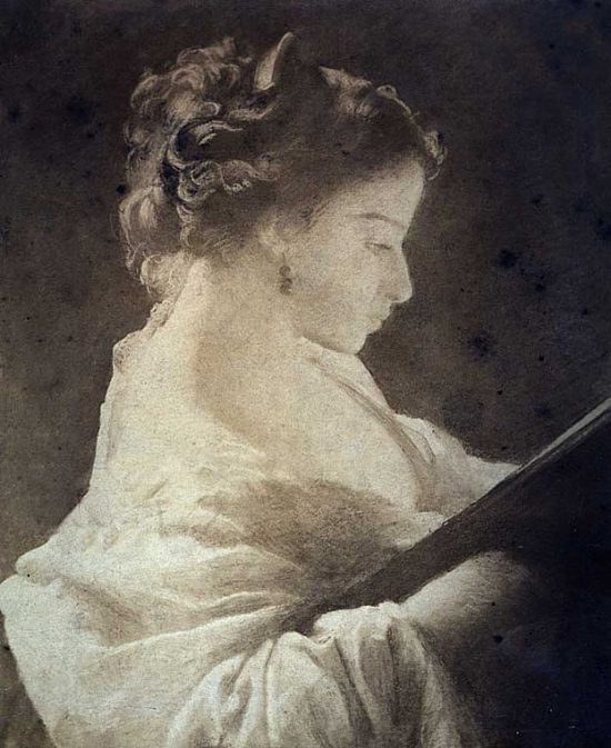 La Liseuse. Pastel de Charles Gratia (1864)