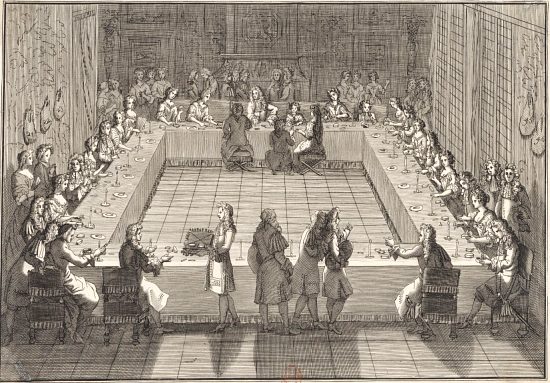 Une loterie royale en 1681. Gravure parue dans le Mercure galant de mai 1681