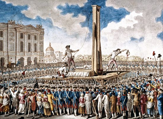 Louis XVI est guillotiné le 21 janvier 1793. Estampe du XVIIIe siècle