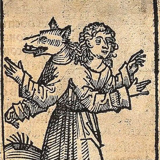 Loup-garou, gravure sur bois, vers 1495