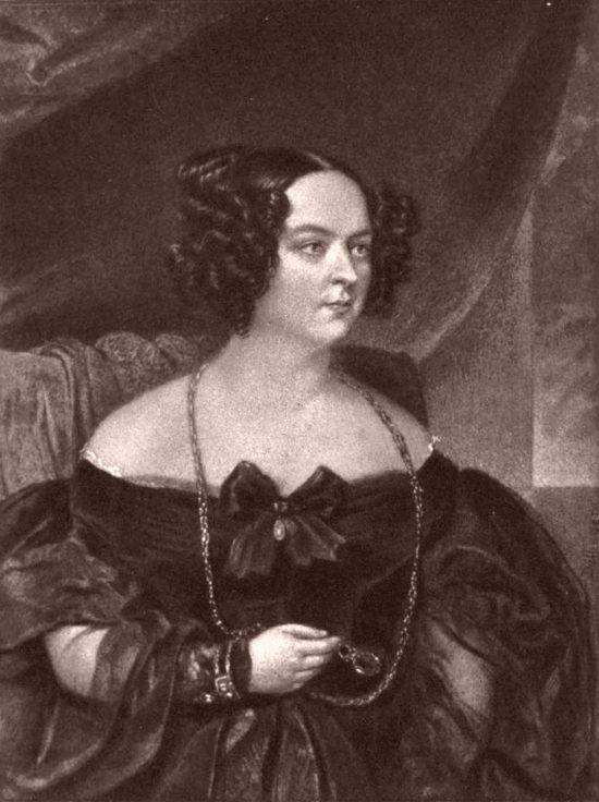 Madame Hańska, d'après la miniature de Daffinger exécutée à Vienne en 1835