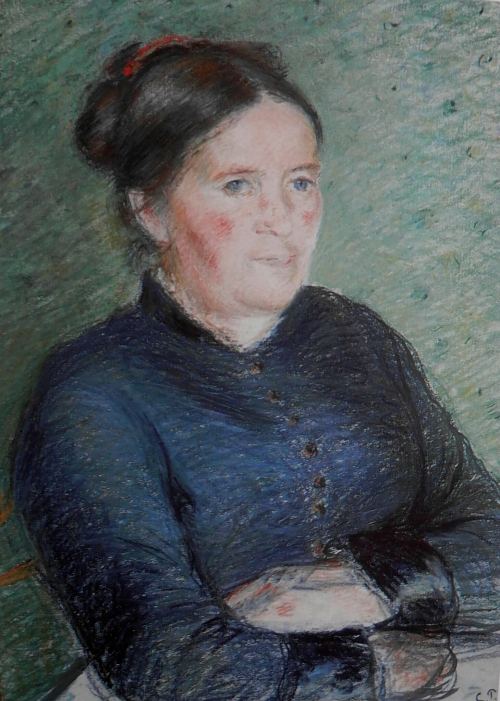 Madame Pissarro (née Julie Vellay) en 1883. Peinture de Camille Pissarro
