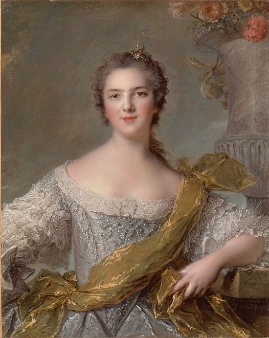 Madame Victoire, fille de Louis XV, à l'âge de 15 ans. Peinture de Jean-Marc Nattier (1748)