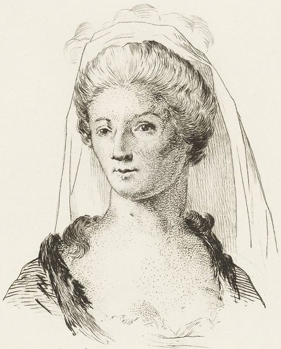 Mademoiselle Fleury. Gravure de Frédéric Hillemacher extraite de Galerie historique des comédiens de la troupe de Talma. Notice sur les principaux sociétaires de la Comédie-Française (par Edmond Denis de Manne), paru en 1866