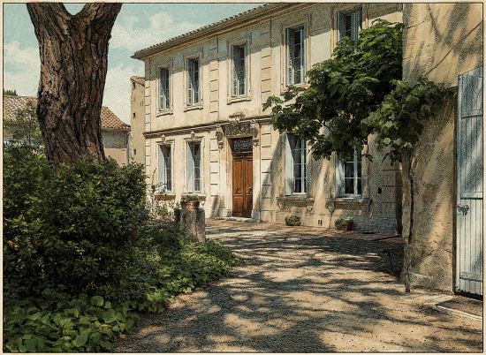 Maison-Musée Frédéric Mistral à Maillane, que le poète et lexicographe fit construire et où il vécut à partir de 1876
