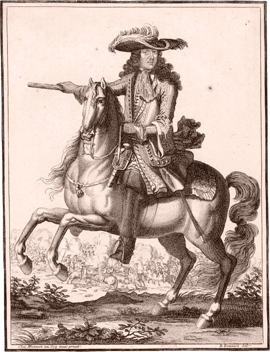 François-Henri de Montmorency-Bouteville, duc de Piney-Luxembourg, pair et maréchal de France. Dessin de Robert Bonnart (1652-1733)