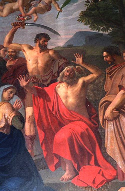Martyre de saint Pons. Peinture de Joseph Castel (1798-1853)