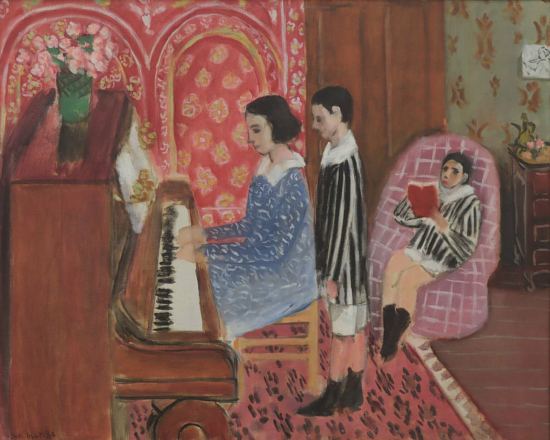 La Leçon de piano. Peinture de Henri Matisse (1923)