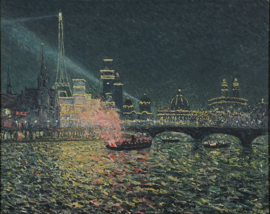 Féerie nocturne. Peinture de Maxime Maufra (1900)