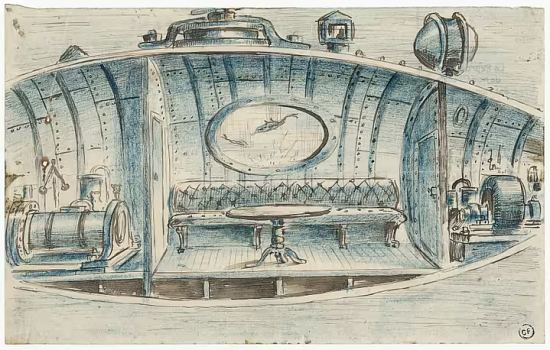Dessin de Georges Méliès pour Le Royaume des fées (1903)
