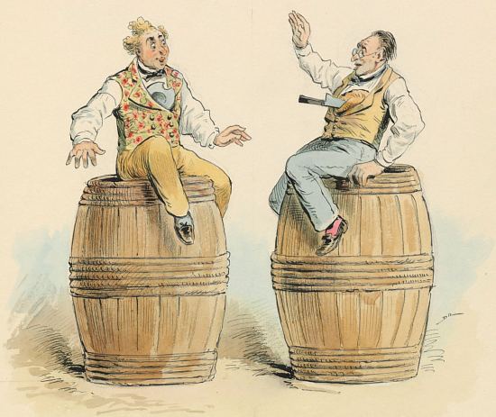 Mesdames de Montenfriche, comédie de Marc Michel et Eugène Labiche. Croquis de scène, par Draner (1833-1926)