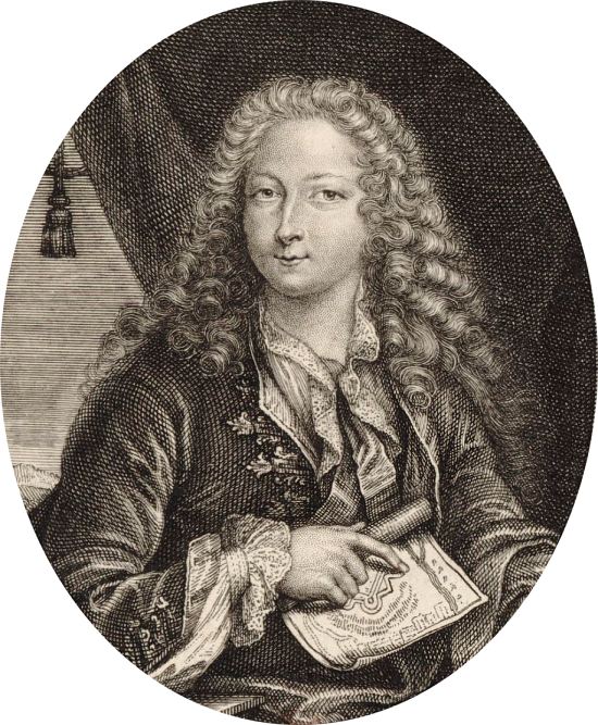 Michel Chamillart. Gravure de Claude Duflos publiée en 1704