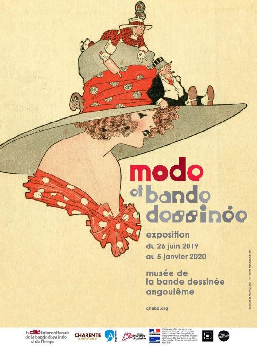 Affiche de l'exposition Mode et bande dessinée