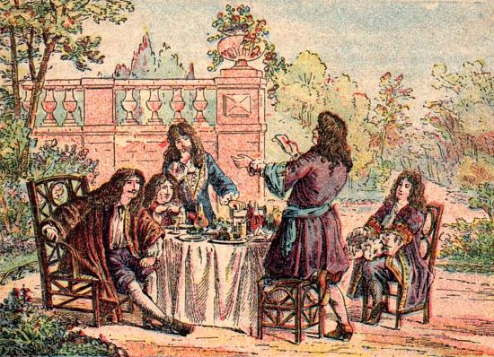 Boileau, Racine, Molière et La Fontaine à Auteuil