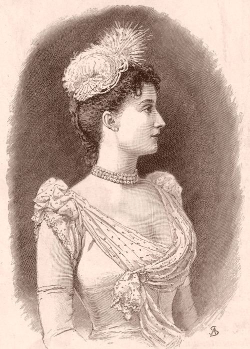 Nellie Melba (1861-1931). Gravure extraite de la Collection Jaquet, collection de gravures extraites de périodiques et de journaux illustrés du XIXe siècle