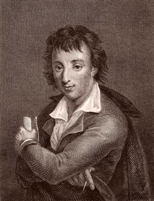 Nicolas Gilbert. Gravure d'Alexandre-Joseph Desenne (1785-1827) extraite d'OEuvres complètes de Gilbert publiées pour la première fois avec les corrections de l'auteur et les variantes paru en 1823