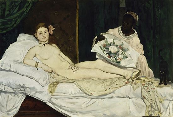 Olympia. Peinture d'Édouard Manet (1863)