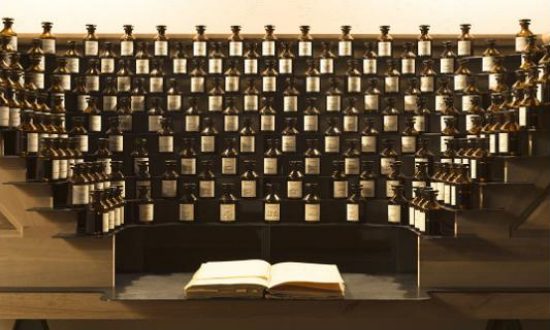 L'orgue à parfums installé au musée du Parfum Fragonard Paris