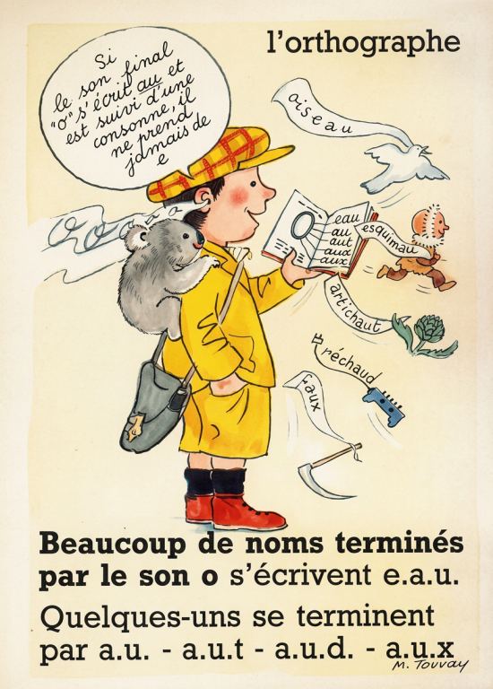 Carte postale réalisée d'après un dessin de l'illustratrice pour la jeunesse Monique Touvay