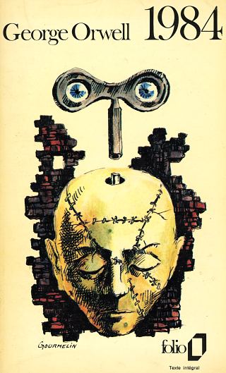 Couverture de l'édition Folio de 1984 par George Orwell