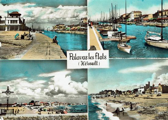 Palavas-les-Flots (Hérault). Carte postale de 1957