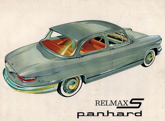 Planche extraite d'un catalogue de 1965 pour la Panhard PL 17 Relmax S (1962-1965)