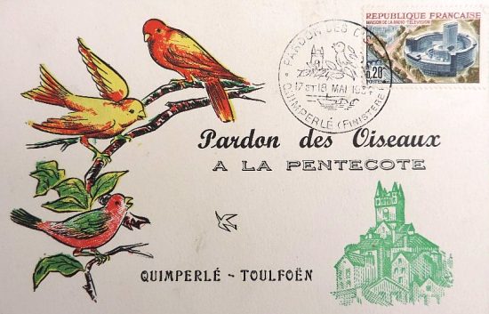 Pardon des Oiseaux à Quimperlé. Carte de 1964