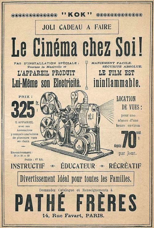 Réclame pour le Pathé Kok