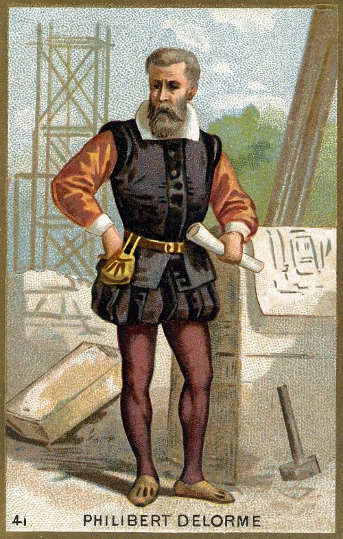 Philibert de l'Orme. Chromolithographie de la fin du XIXe siècle