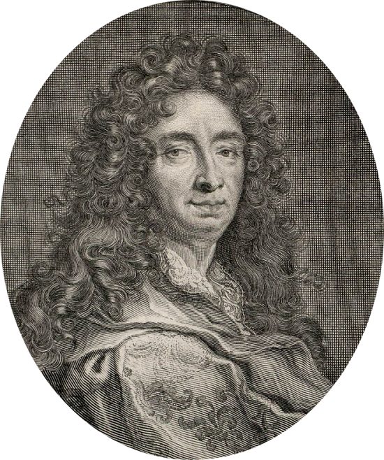 César-Pierre Richelet. Gravure de Jean Langlois réalisée d'après une peinture de Joseph Vivien (1657-1734)