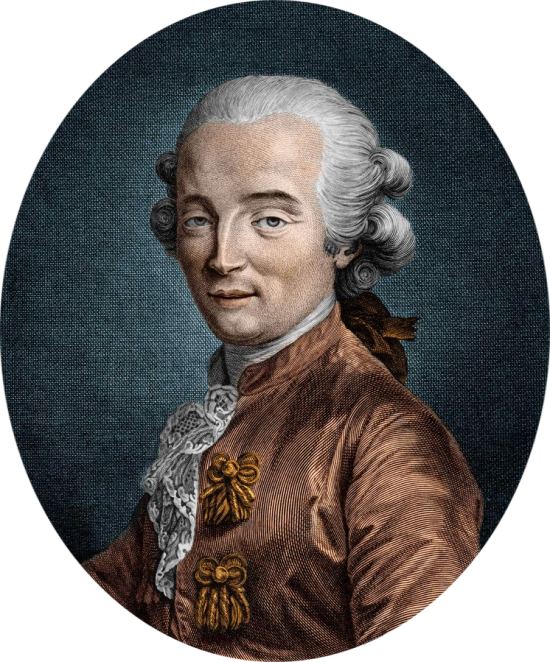 Jean-François Pilâtre de Rozier. Lithographie d'André Pujos (1738-1788)