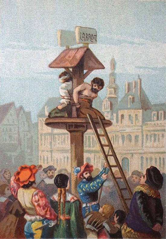 Le pilori de la place de Grève en 1530