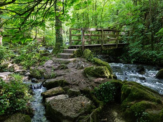 Le pont sur les cascades de la Brèche-au-Diable