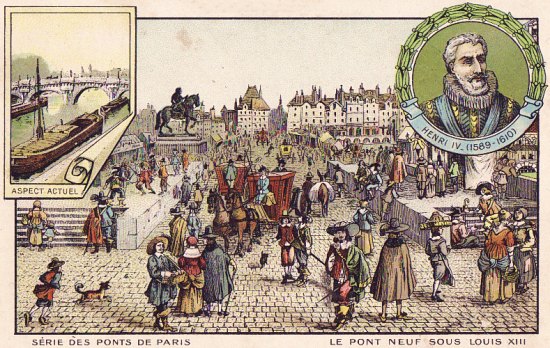 Le Pont-Neuf sous Louis XIII (XVIIe siècle)