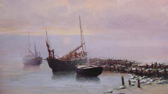 La Madelon de l'Authie. Peinture de Jan Lavezzari (1876-1947) située au musée de Berck