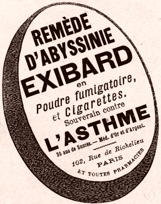 Publicité pour la Poudre d'Abyssinie