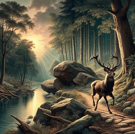 Selon Hésiode, le cerf vivrait trente-six fois plus longtemps que l'être humain