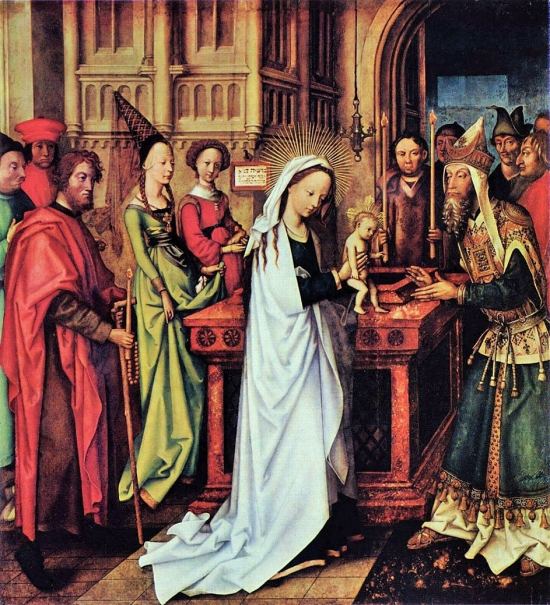 Présentation de Jésus au Temple. Peinture de Hans Holbein l'Ancien (1500)