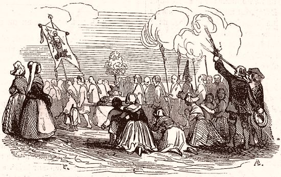 La procession du Loup-Vert, à Jumièges