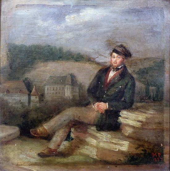 Prosper Mérimée en tenue d'Inspecteur des Monuments historiques. Peinture de Marc Paumier (1837)