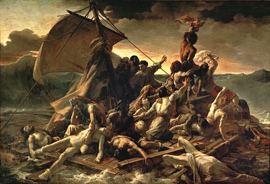 Le Radeau de La Méduse. Peinture de Théodore Géricault (1818-1819)