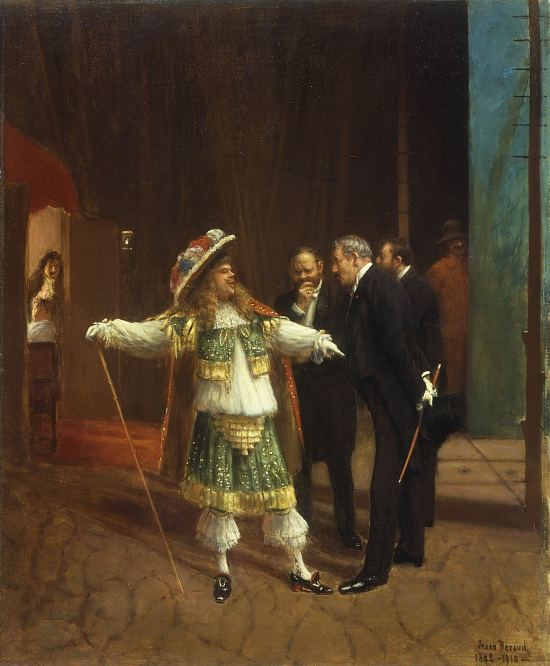 L'acteur Coquelin aîné (1842-1909) dans Le Bourgeois gentilhomme. Peinture de Jean Béraud (1882)