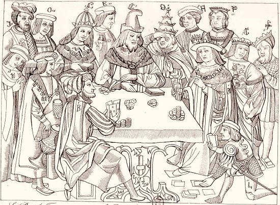 Le Revers du jeu des Suysses. Caricature publiée en 1499