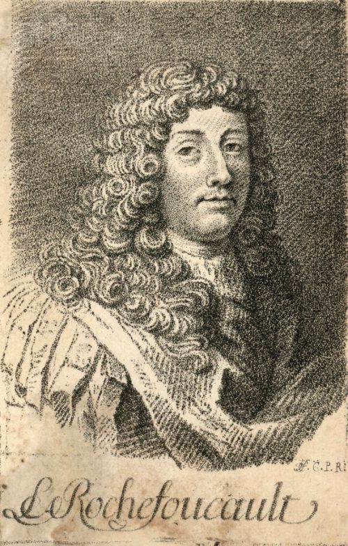 François de La Rochefoucauld. Gravure publiée en 1761 dans Histoire des philosophes modernes, par Alexandre Saverien (1720-1805)