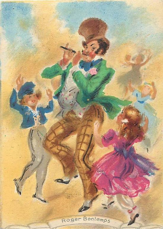 Roger Bontemps. Aquarelle de Marcel Bloch (1882-1966)