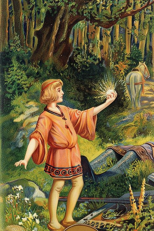 La légende affirme qu'ayant terrassé le géant Fernagu, Roland s'empara du joyau de son bouclier