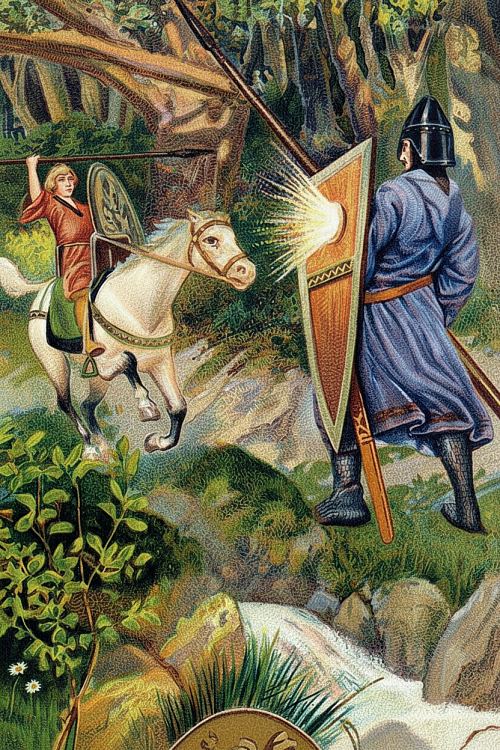 Attribuant à Roland une force surhumaine, la légende lui prête d'avoir combattu durant plusieurs journées le géant Fernagu (Ferracutus)